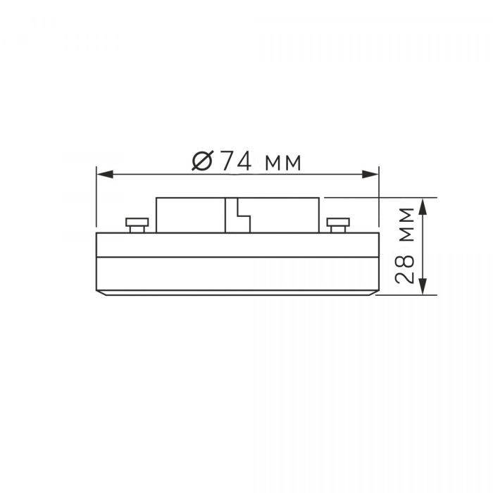 LED лампа VIDEX GX53 10W 4100K 220V