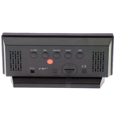 Електронний настільний LED годинник від USB VST-897-1 з будильником та термометром