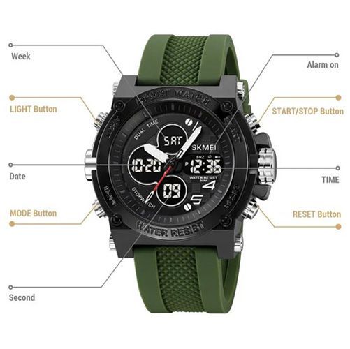 Чоловічий годинник Skmei 2065AG Army Green