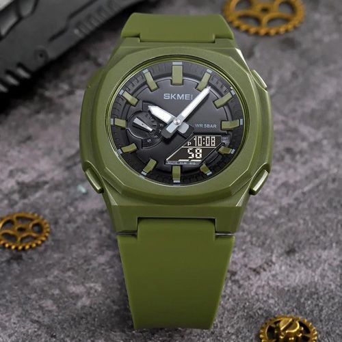 Чоловічий годинник Skmei 2091AGBK Army Green Black