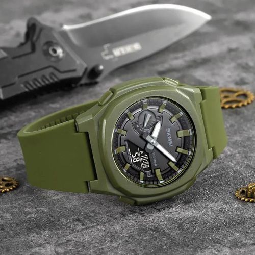 Чоловічий годинник Skmei 2091AGBK Army Green Black