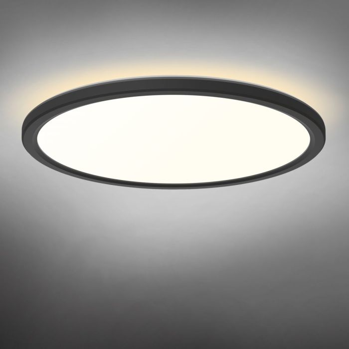 LED світильник з декоративною підсвіткою VIDEX DL5R 22W 3000K-4000K-5000K Black