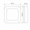 LED светильник ART IP65 квадратный VIDEX 15W 5000K White