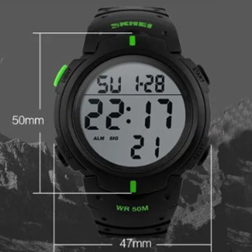 Годинник наручний чоловічий SKMEI 1068GN Black-Green