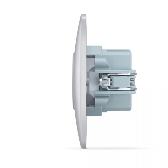 Розетка USB-A + USB-C PD20W срібний шовк VIDEX BINERA