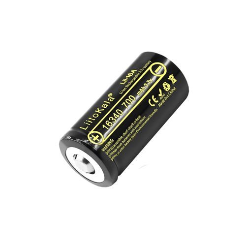 Акумулятор 16340, LiitoKala Lii-16A, 700mAh