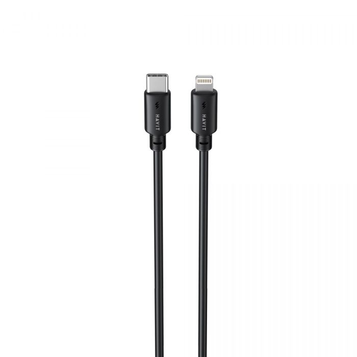 Кабель USB-C - Lightning HAVIT CB304C PD30W 1м Black