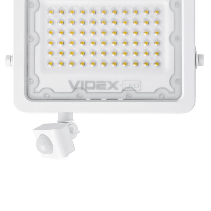 LED прожектор VIDEX F2e 50W 5000K с датчиком движения и освещенности
