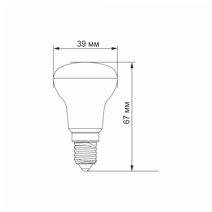 LED лампа VIDEX R39e 4W E14 4100K