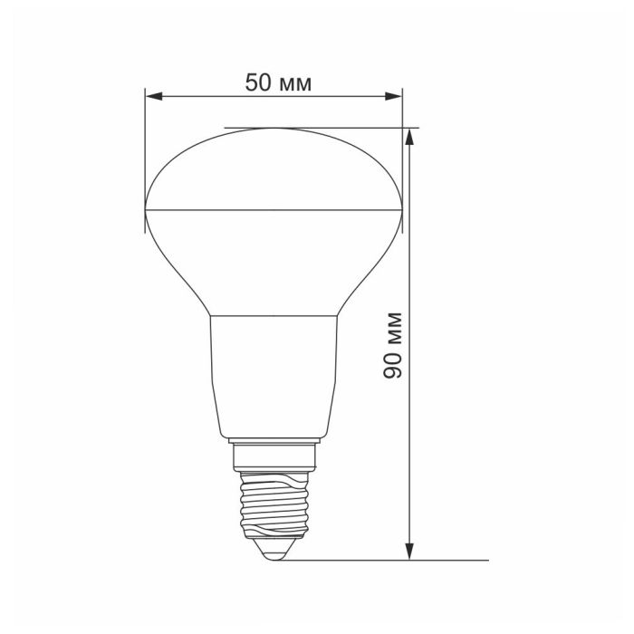 LED лампа VIDEX R50e 6W E14 3000K