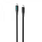 Кабель Type-C to Type-C HAVIT HV-CB6254 PD60W 3A 1м с LED индикатором Black