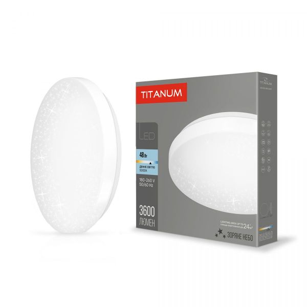 LED світильник настінно-стельовий TITANUM 48W 5000K Зоряне небо