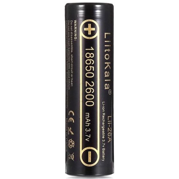 Акумулятор 18650 LiitoKala Lii-26A 2600mAh