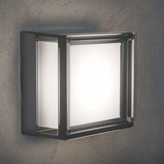LED світильник IP65 квадратний VIDEX BHD02 9W 2400-3200-4300K Black