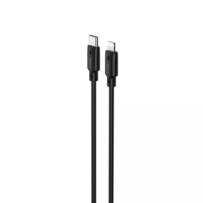 Кабель USB-C - Lightning HAVIT CB304C PD30W 1м Black