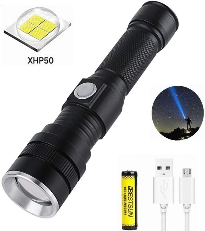 Ручний акумуляторний ліхтар Bailong BL-611-P50