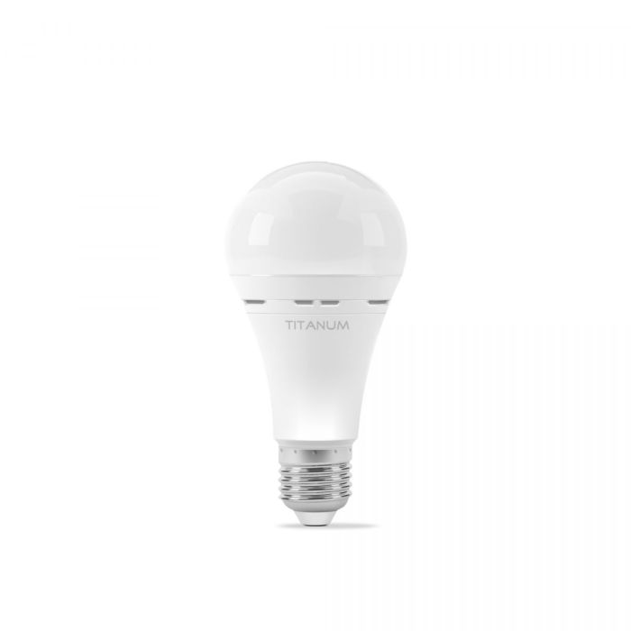 LED лампа акумуляторна TITANUM A68 9W E27 4000K 220V