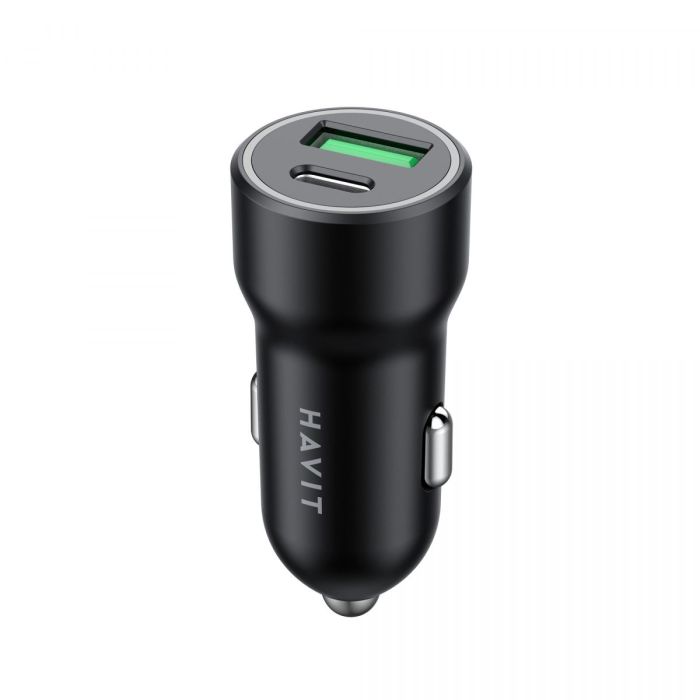 Автомобільний зарядний пристрій HAVIT HV-CC613 20W USB+USB-C