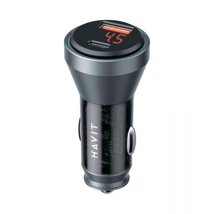 Автомобільний зарядний пристрій HAVIT HV-CC2017 48W USB-A+USB-C