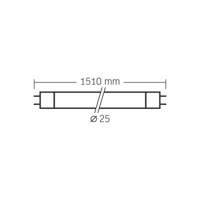 LED лампа VIDEX T8 24W 1.5M 6000K 185-265V матова