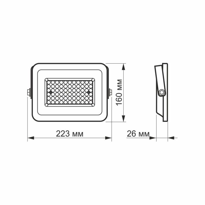 LED прожектор VIDEX F2e 50W 5000K