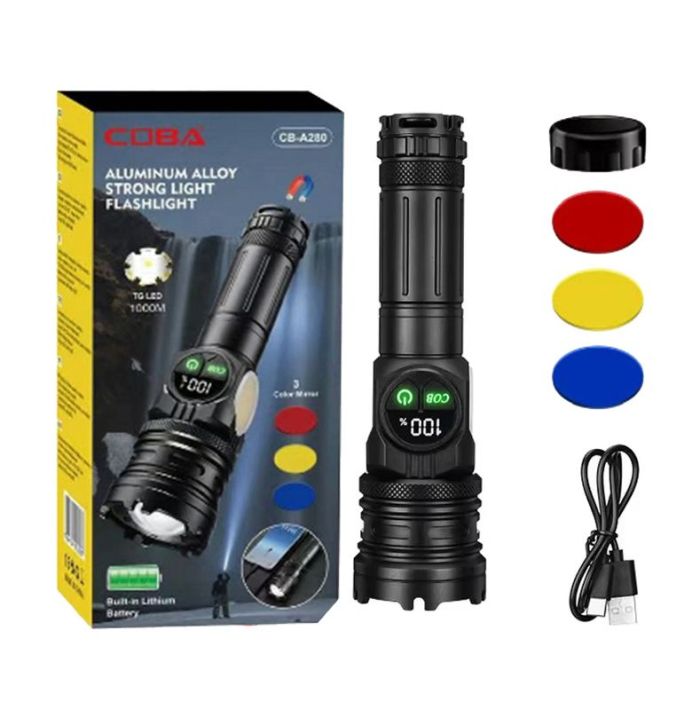 Ліхтар CB-A280-TG+COB(white+red)