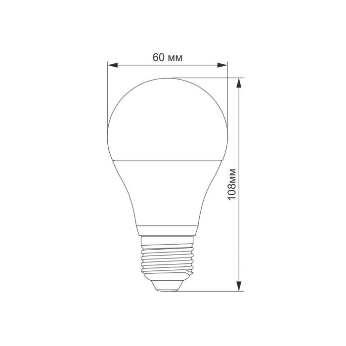 LED лампа TITANUM A60 10W E27 4100K