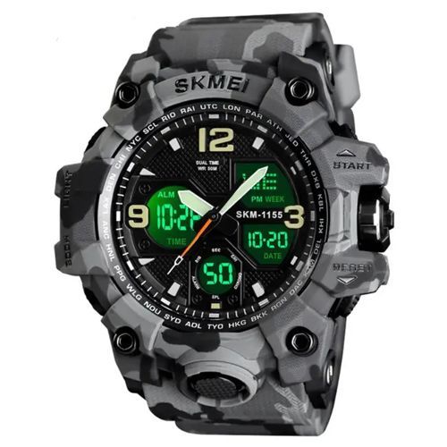 Годинник наручний чоловічий SKMEI 1155 Gray Camo