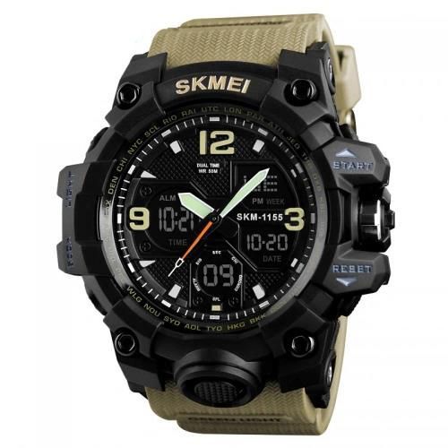 Годинник наручний чоловічий SKMEI 1155 Khaki