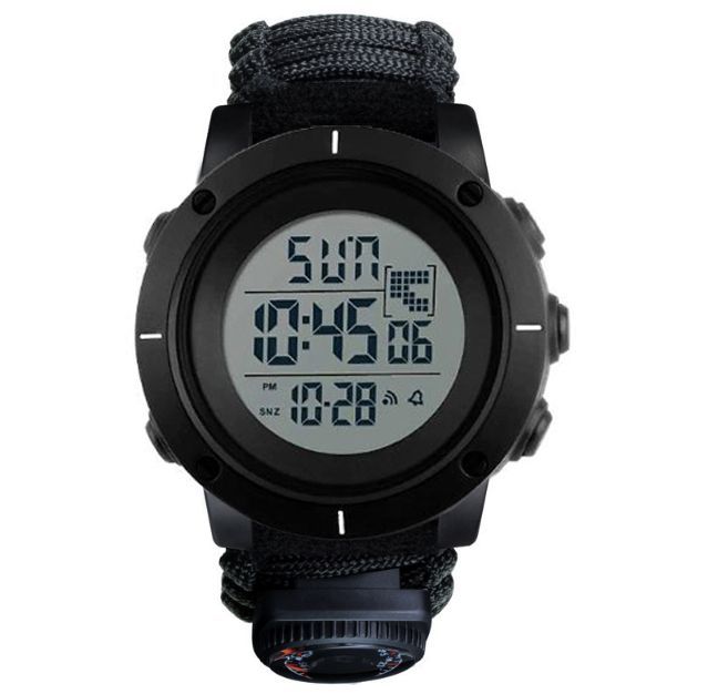 Чоловічий годинник Skmei 1213BK PARACORD Black