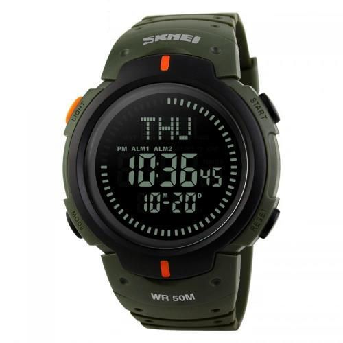 Чоловічий годинник Skmei 1231 Army Green + Compass