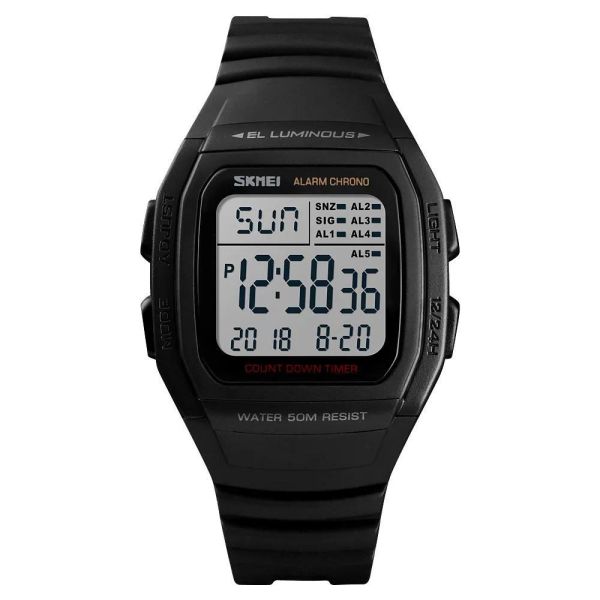 Чоловічий наручний годинник SKMEI 1278BK BLACK