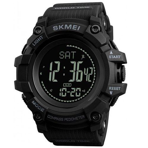 Чоловічий годинник Skmei 1356BK Black + Compass