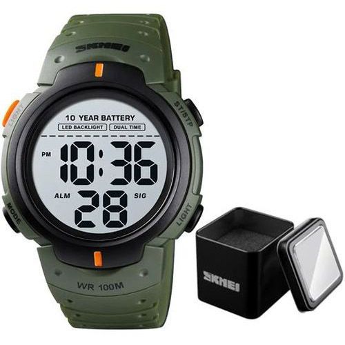 Годинник наручний чоловічий SKMEI 1560AG  (Army Green)