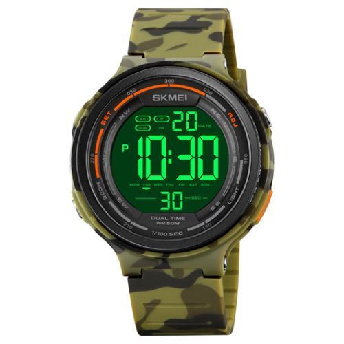 Годинник наручний чоловічий SKMEI 1841 Camo Green