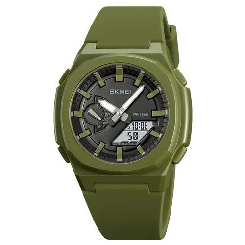 Чоловічий годинник Skmei 2091AGWT Army Green White