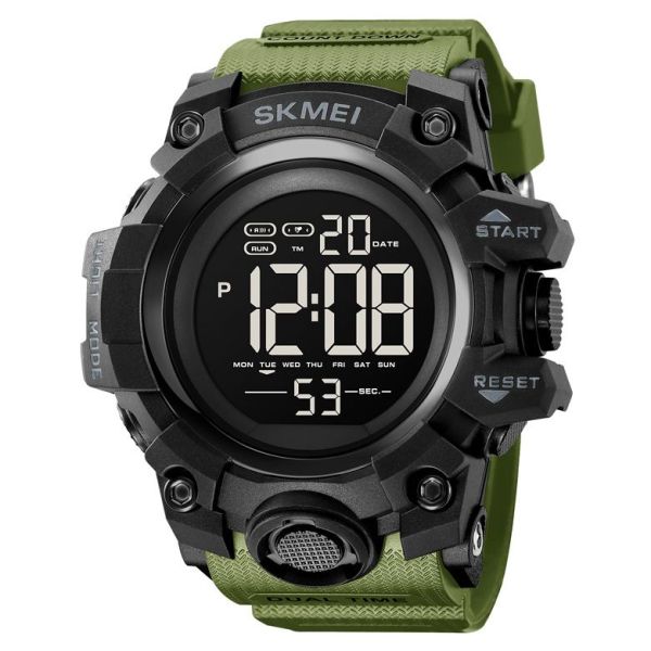 Чоловічий наручний годинник Skmei 2140AG hamlet (Army Green)