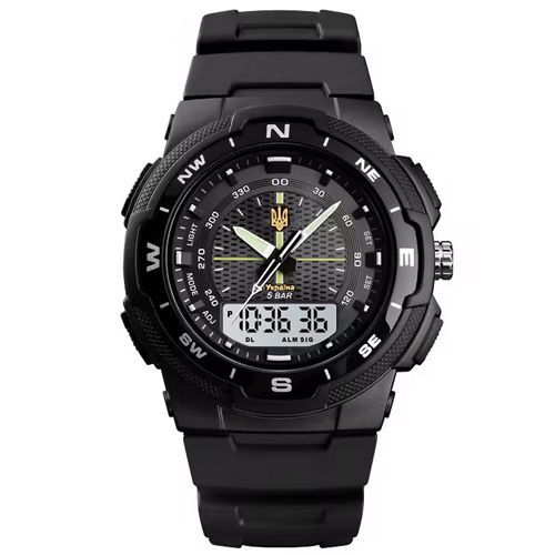 Годинник чоловічий Skmei 4541/1454BKWT Black-White, Ukraine