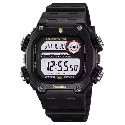 Годинник чоловічий Skmei 6212/2126BKWT Black-White, Ukraine