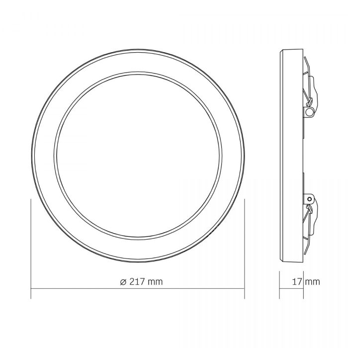 LED світильник круглий VIDEX DL6R 18W 3000K-4000K-6500K White