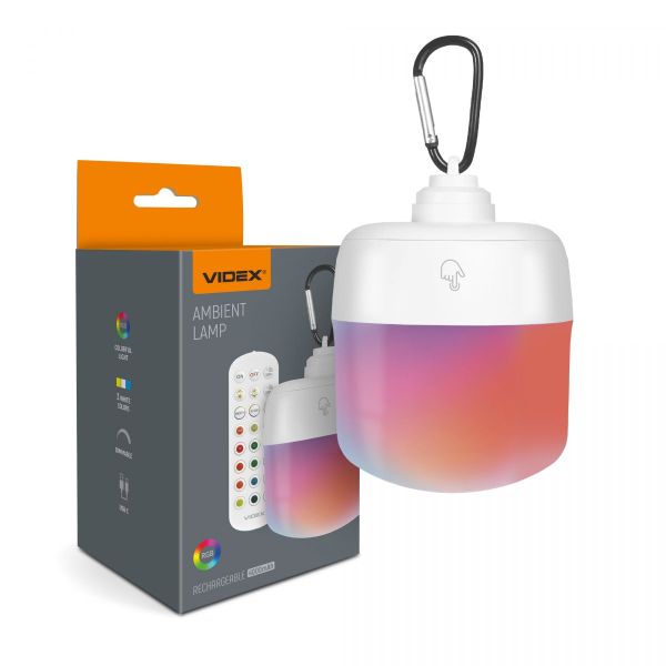 LED Світильник акумуляторний сенсорний з пультом VIDEX VL-NL103W-R