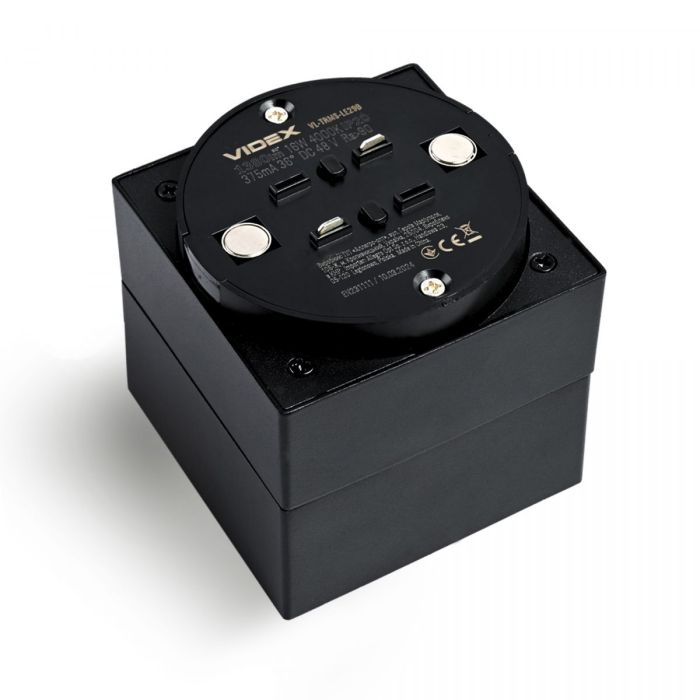 Світильник МАГНІТНИЙ трековий VIDEX LE29B 16W 4000K 48V Black