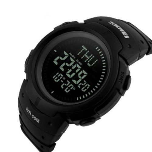 Чоловічий годинник Skmei 1231 All Black + Compass
