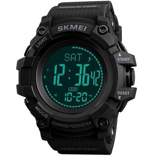Чоловічий годинник Skmei 1356BK Black + Compass