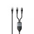 Кабель USB-C - USB-C + Lightning HAVIT HV-CB6326 PD100W 1.2м