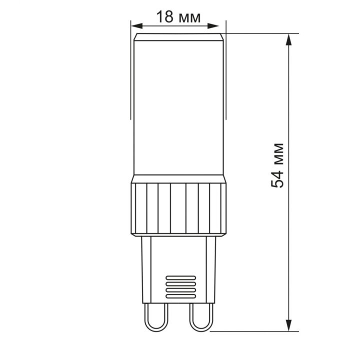 LED лампа VIDEX G9S 4W G9 4100K