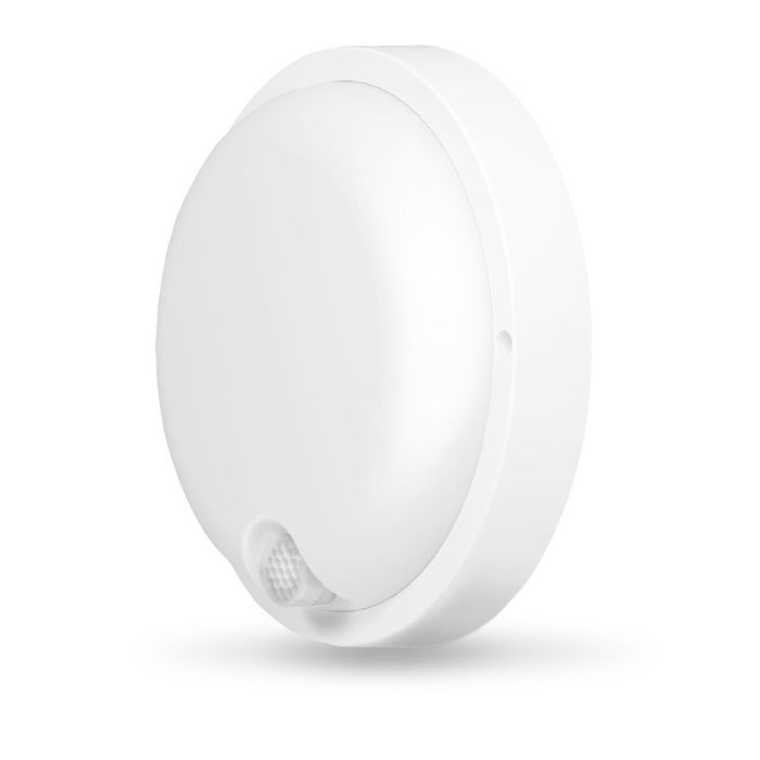LED світильник з датчиком ІК IP54 круглий VIDEX 12W 5000K сенсорний білий