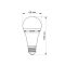 LED лампа акумуляторна TITANUM A68 10W E27 4000K 220V