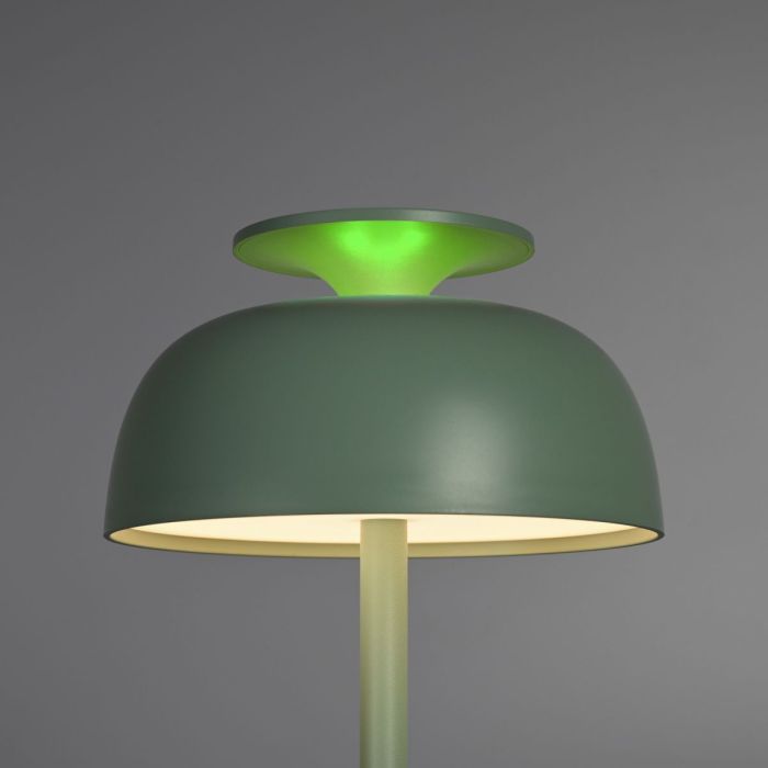 LED лампа настiльна з акумулятором VIDEX VL-TF23G 8.5W 4000K+RGB Green
