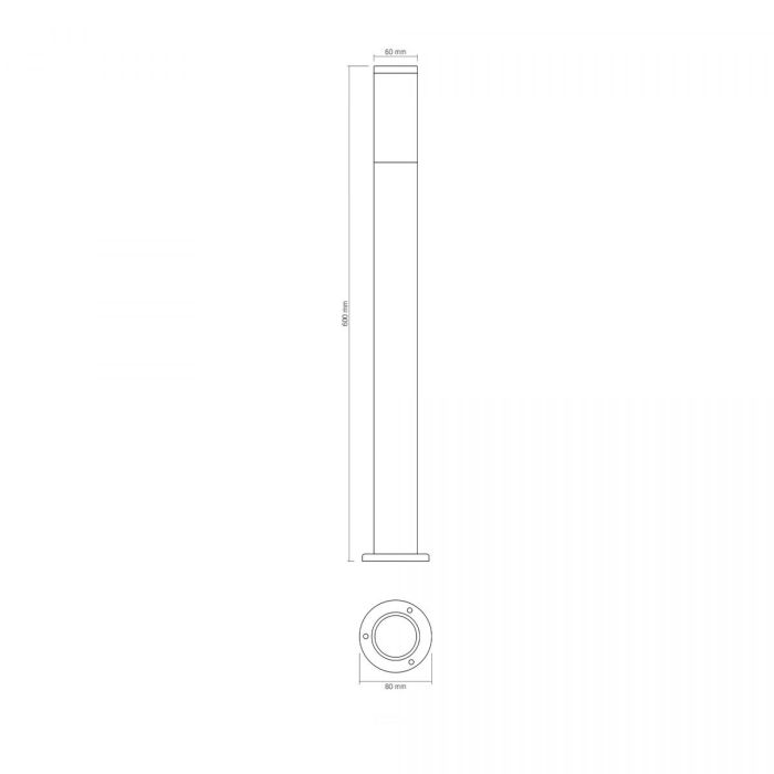 LED Світильник архітектурний AR09061B IP54 VIDEX GU10